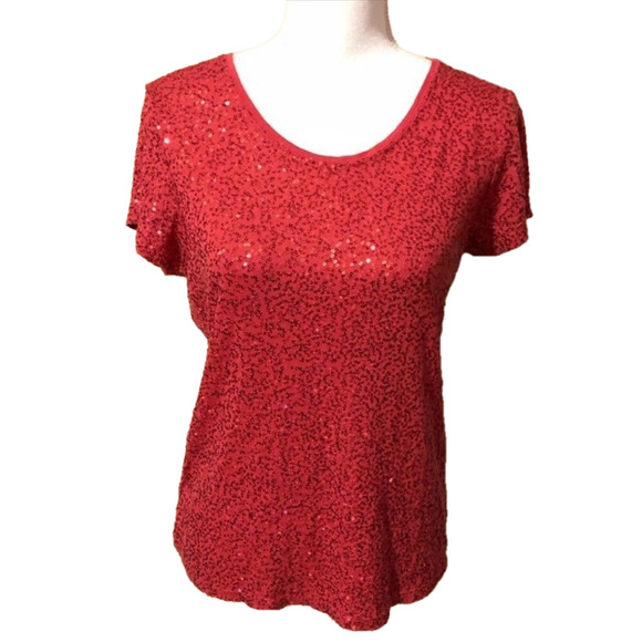⭐️ 3For$25 Dressbarn Sequins Shirt - Picture 1 of 7